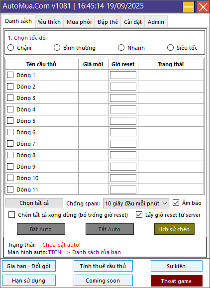 Auto Fo4 - Phần mềm AutoMua tool FO4 chuyên nghiệp